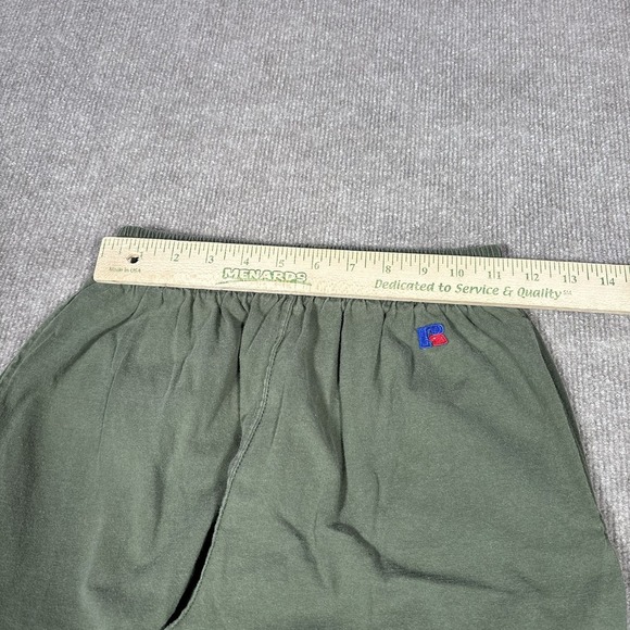 Vintage 90s Russell Pants Mens S Olive Green Knit Lightweight Blalnk Made In USA - Picture 7 of 9